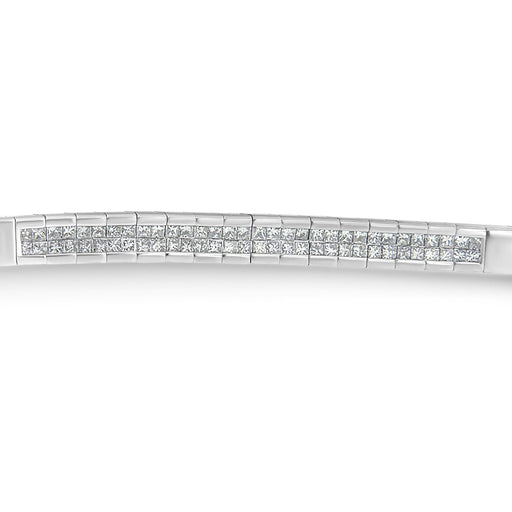 Bids.com 14K White Gold Princess Cut Diamond Bracelet (1.00 cttw, H-I Color, SI1-SI2 Clarity) Bracelets