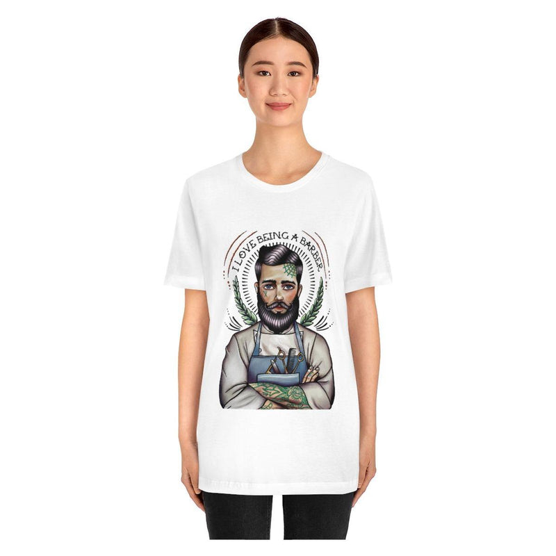 officialilovebeingabarber Unisex Jersey Short Sleeve Tee T-Shirt