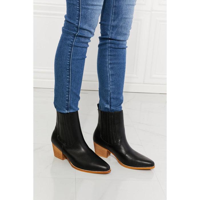 MMShoes Love the Journey Stacked Heel Chelsea Boots