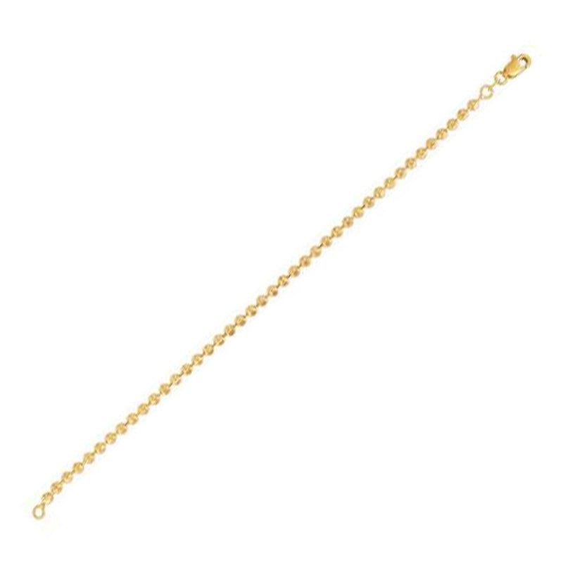 Bids.com Moon Cut Bead Chain Bracelet in 14k Yellow Gold  (3.00 mm) Bracelets