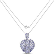 Bids.com 6.01 Carat Genuine Tanzanite .925 Sterling Silver Pendant Pendants