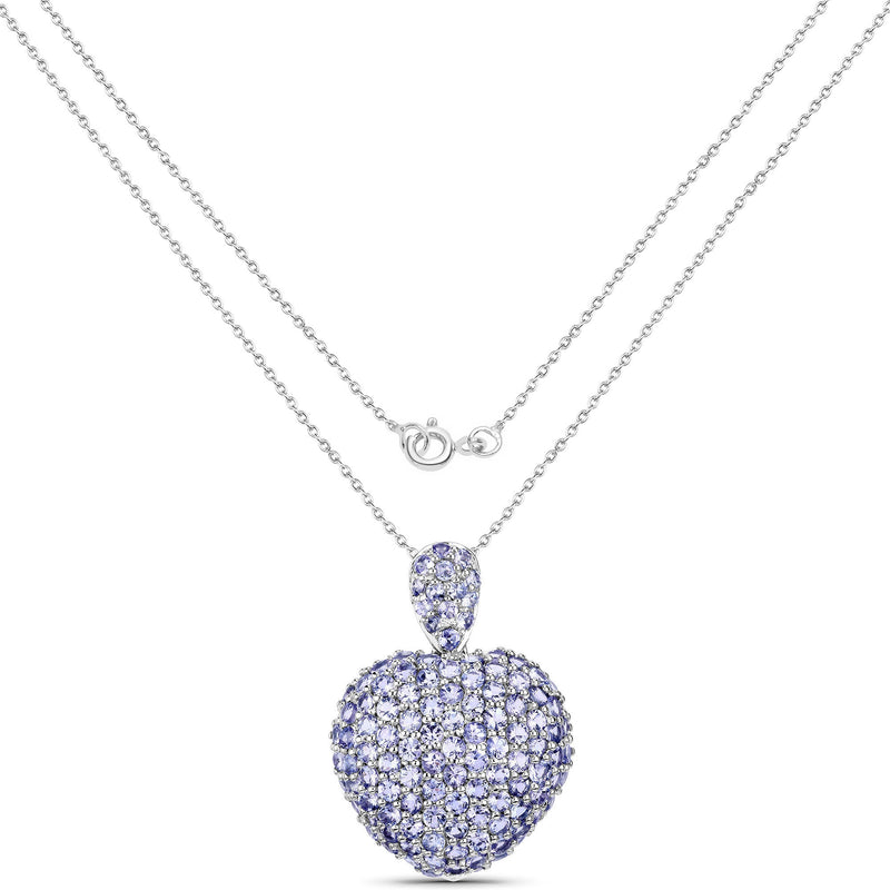 Bids.com 6.01 Carat Genuine Tanzanite .925 Sterling Silver Pendant Pendants