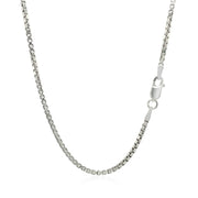 Bids.com Sterling Silver Rhodium Plated Box Chain 1.8mm Necklaces