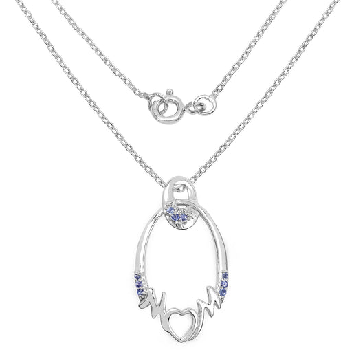 Bids.com 0.18 Carat Genuine Tanzanite .925 Sterling Silver Pendant Pendants