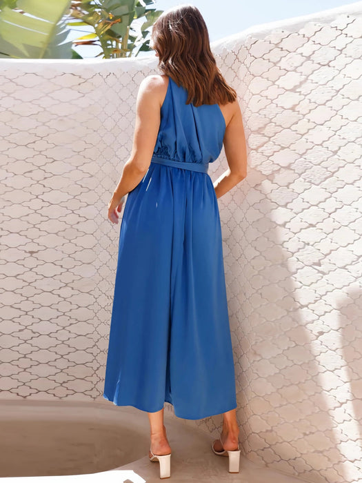 Single Shoulder Midi Dress