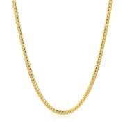 Bids.com 2.6mm 14k Yellow Gold Classic Solid Miami Cuban Chain Necklaces