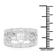 Bids.com 0.31 Carat Genuine White Diamond .925 Sterling Silver Ring Rings