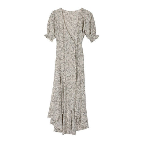 SS V neck wrap dress