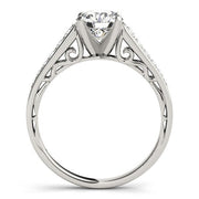 Bids.com 14k White Gold Cathedral Design Diamond Engagement Ring (1 1/4 cttw) Rings