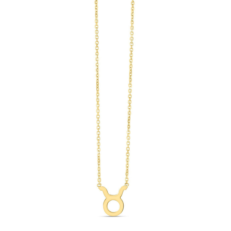 Bids.com 14K Yellow Gold Taurus Necklace Necklaces