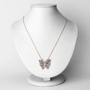 Bids.com 2.76 Carat Genuine Tanzanite and White Zircon .925 Sterling Silver Necklace Necklaces