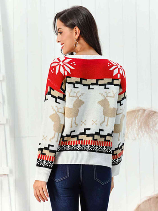 Reindeer Round Neck Sweater