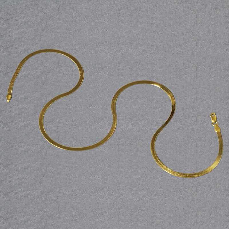 Bids.com Imperial Herringbone Chain in 10k Yellow Gold (2.80 mm) Necklaces