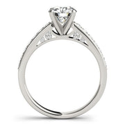 Bids.com 14k White Gold Single Row Prong Set Diamond Engagement Ring (1 3/8 cttw) Rings