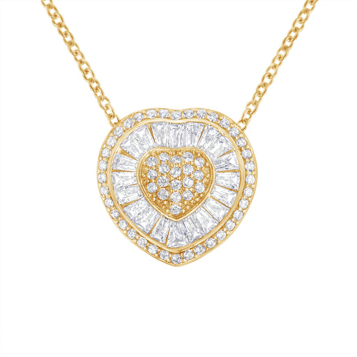 Bids.com 10KT Yellow Gold Diamond Heart Pendant Necklace (1/2 cttw, H-I Color, I1-I2 Clarity) Necklaces