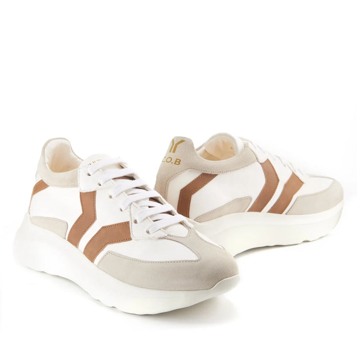 Free Soul 4 Women's White Low Cut Leather Sneakers | Handmade in Italy