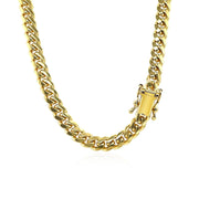 Bids.com 5.0mm 14k Yellow Gold Classic Miami Cuban Solid Chain Necklaces