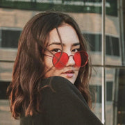 zeroUV Retro Fashion Round Color Tone Colors Flat Lens Sunglasses C437 Sunglasses