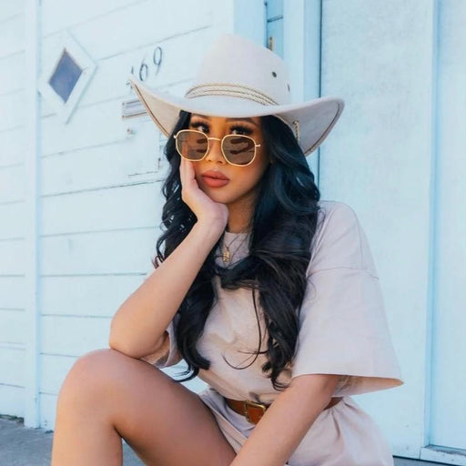 zeroUV Retro Modern Geometric Hexagon Frame Dapper Sunglasses C455 Sunglasses