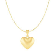 Bids.com Puffed Heart Pendant in 10k Yellow Gold Pendants