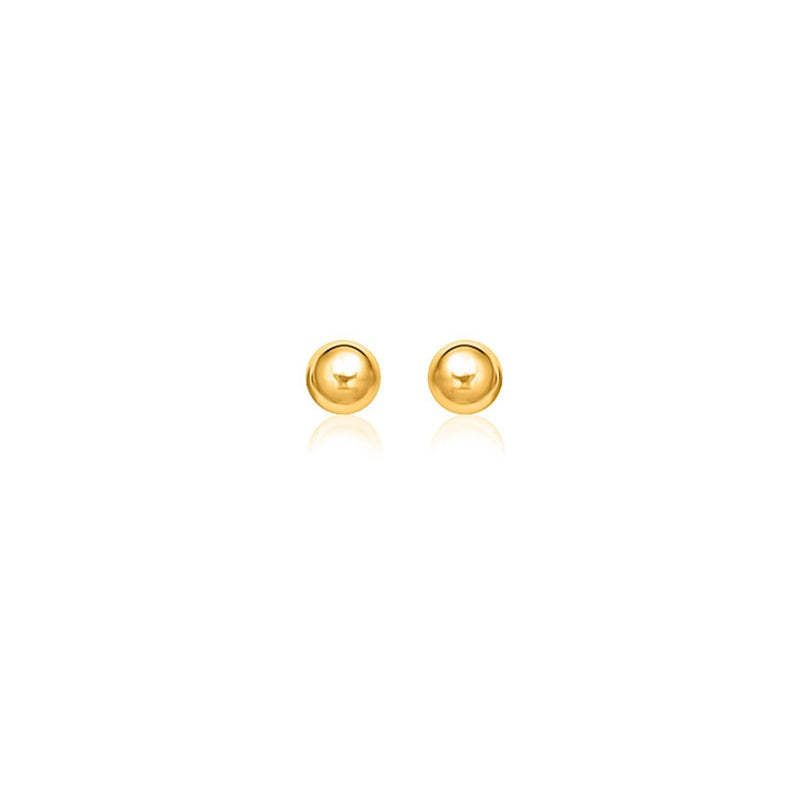 Bids.com 14k Yellow Gold Round Stud Earrings (6.0 mm) Earrings
