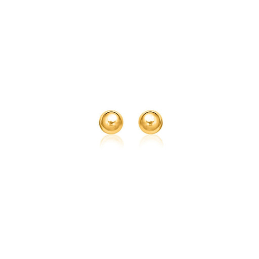 Bids.com 10k Yellow Gold Round Stud Earrings (6.0 mm) Earrings