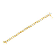 Bids.com 10K Yellow Gold Round-Cut Diamond Infinite Love Bracelet (1.00 cttw, I-J Color, I2-I3 Clarity) Bracelets