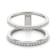 Bids.com 14k White Gold Dual Band Design Ring with Diamonds (1/3 cttw) Rings