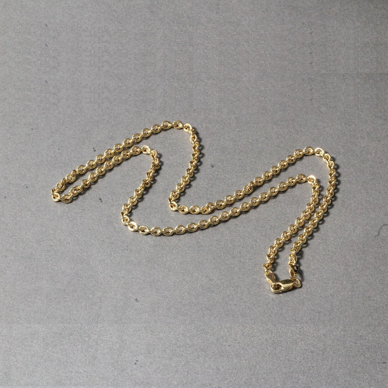 Bids.com 3.0mm 14k Yellow Gold Forsantina Lite Cable Link Chain Necklaces