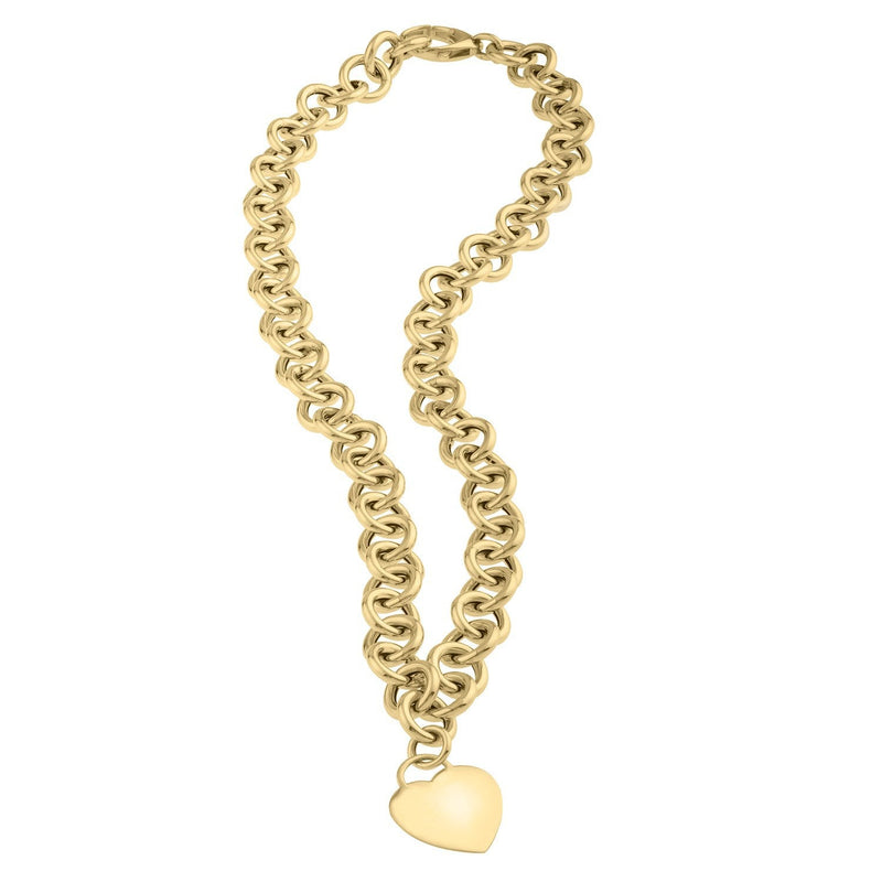 Bids.com 14k Yellow Gold Rolo Link Necklace (11.40 mm) Necklaces