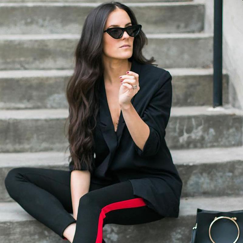 zeroUV Small Retro Slim Flat Lens Cat Eye Sunglasses - C520 Sunglasses