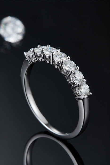 Can't Stop Your Shine Moissanite Platinum-Plated Ring