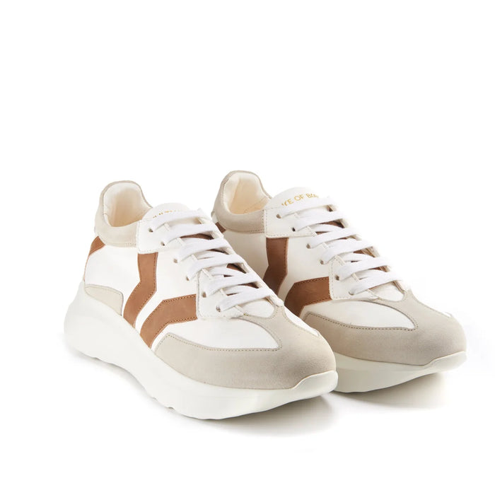 Free Soul 4 Women's White Low Cut Leather Sneakers | Handmade in Italy