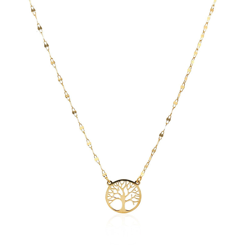 Bids.com 14K Yellow Gold Tree of Life Necklace Necklaces