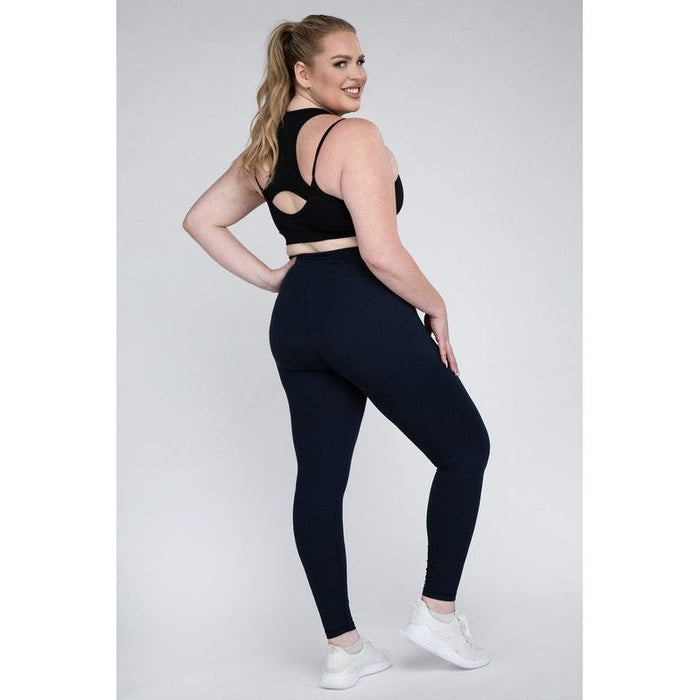 Plus Size V Waist Full Length Leggings