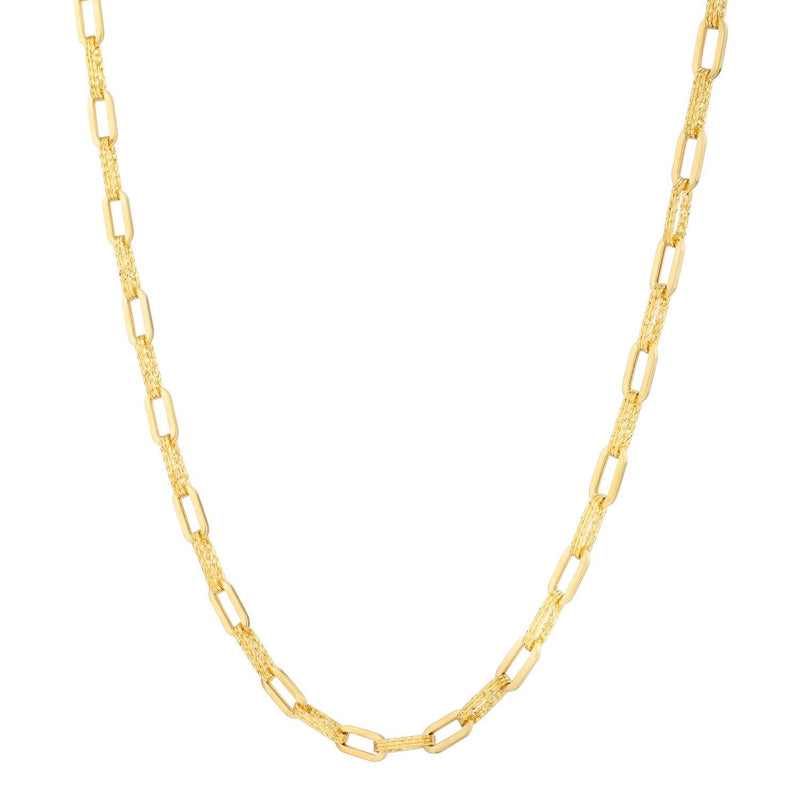 Bids.com 14k Yellow Gold Diamante Paperclip Chain Necklace (4.00 mm) Necklaces