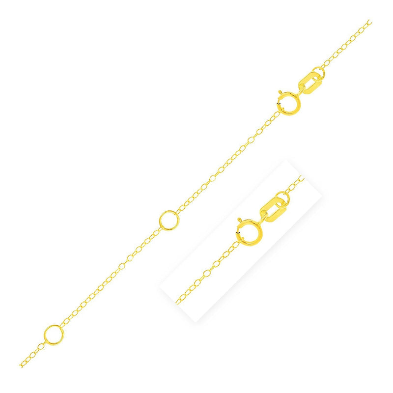 Bids.com Double Extendable Piatto Chain in 10k Yellow Gold (1.30 mm) Necklaces