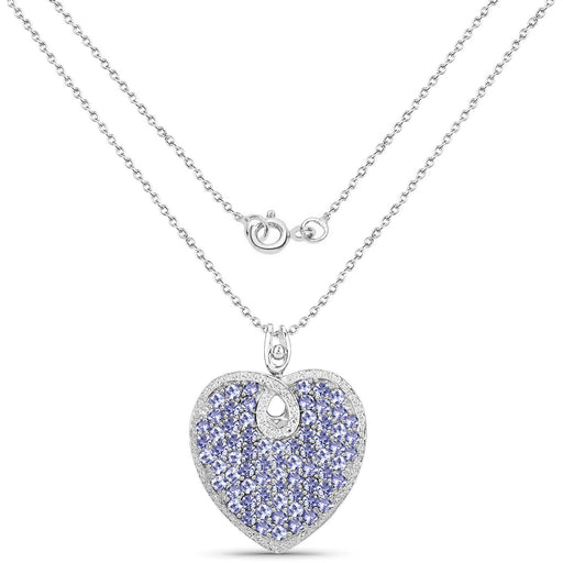 Bids.com 6.17 Carat Genuine Tanzanite .925 Sterling Silver Pendant Pendants