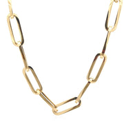 Bids.com 14k Yellow Gold Extra Wide Paperclip Chain Necklace Necklaces