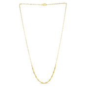Bids.com 14k Yellow Gold Bead Paperclip Necklace Necklaces