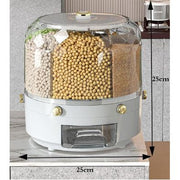 SmartPursue™ 360° Rotating Grain Storage Container Food Storage