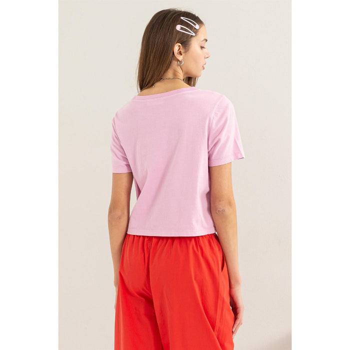 HYFVE Round Neck Cropped T-Shirt