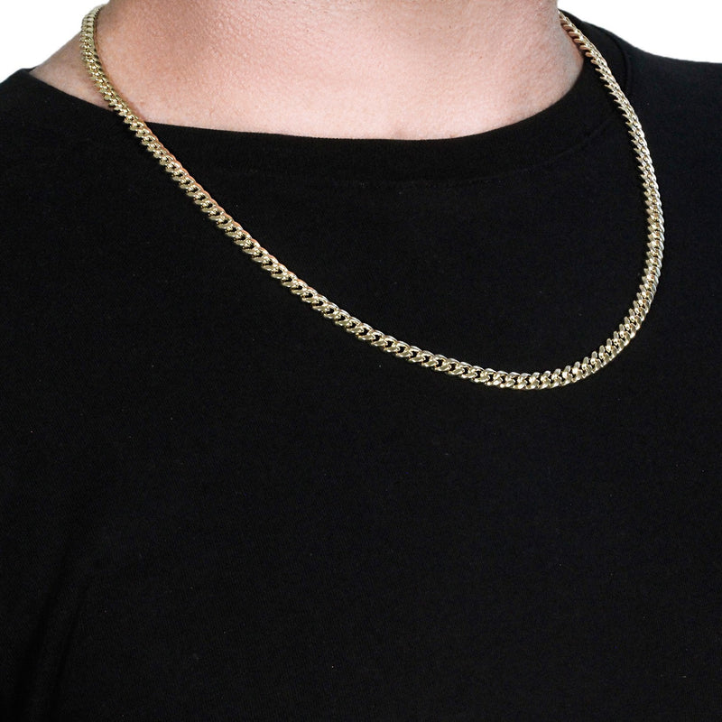 Bids.com 10k Yellow Gold Semi Solid Miami Cuban Chain (5.00 mm) Necklaces