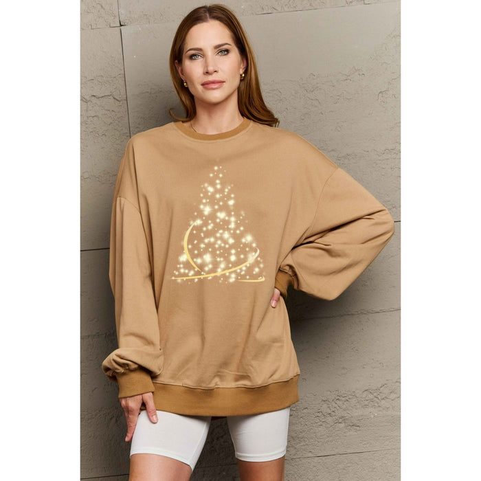 Simply Love Graphic Round Neck Sweatshirt