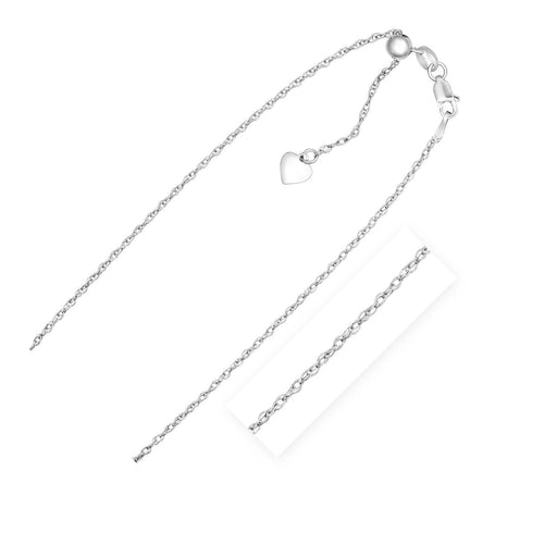 Bids.com Sterling Silver 1.5mm Adjustable Rope Chain Necklaces