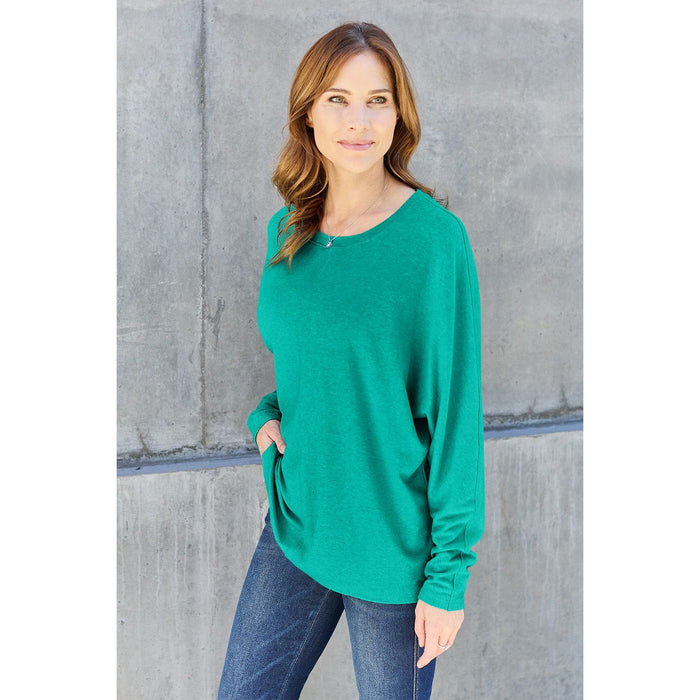 Double Take Round Neck Long Sleeve T-Shirt