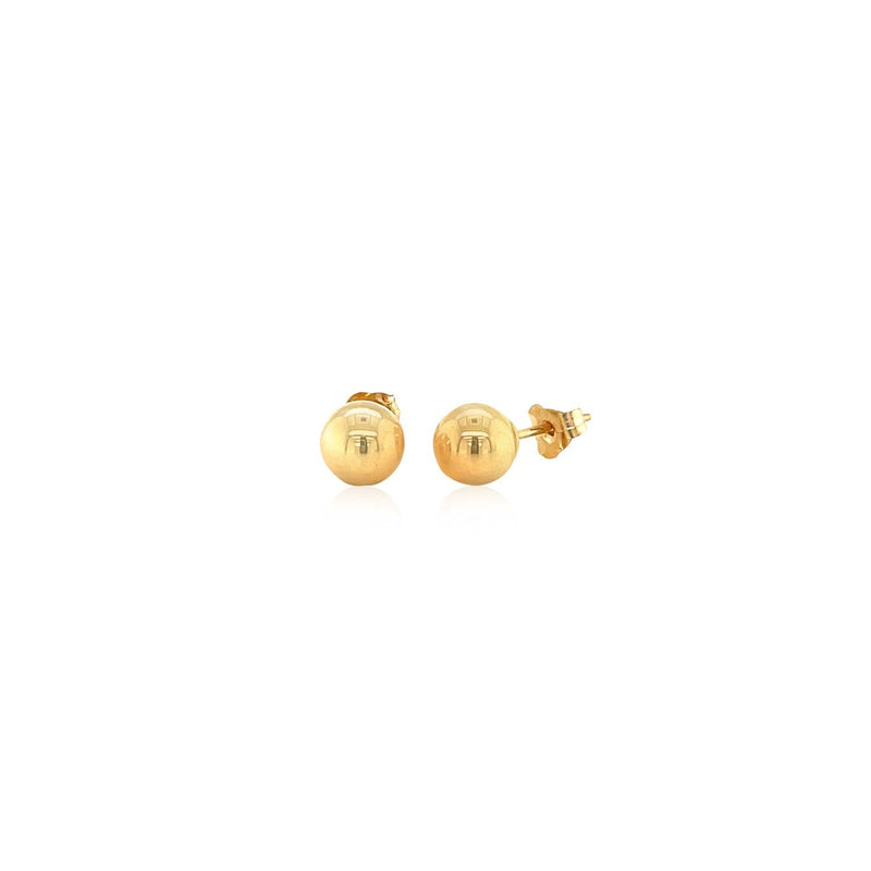 Bids.com 14k Yellow Gold Round Stud Earrings (6.0 mm) Earrings