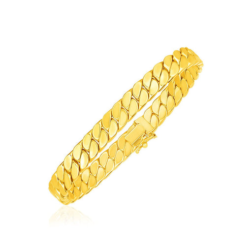 Bids.com 14k Yellow Gold 8 inch Mens Curb Chain Bracelet Bracelets