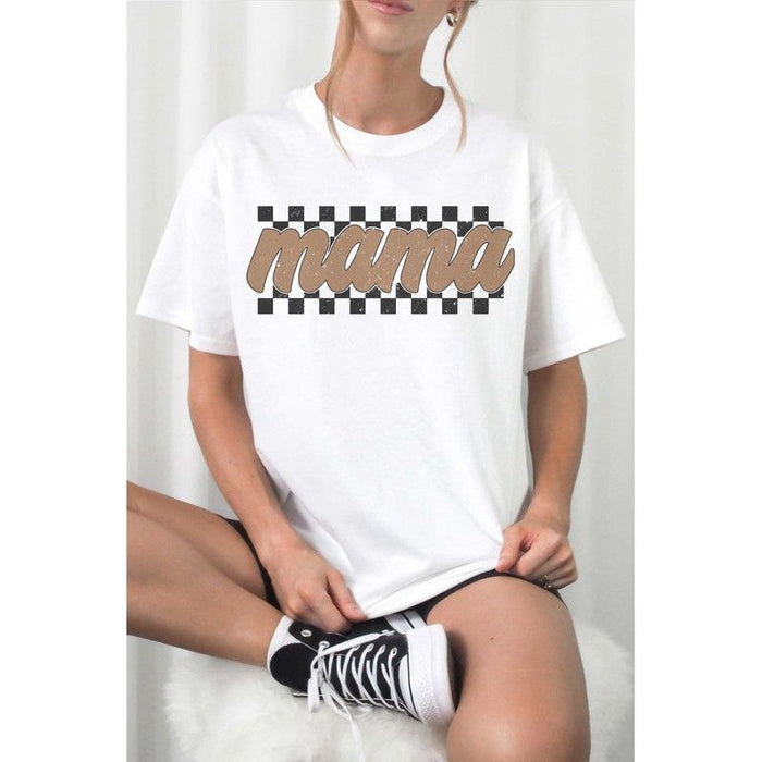 Checkered Mama Graphic T-Shirt