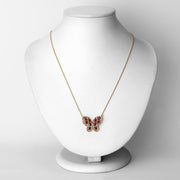Bids.com 2.36 Carat Genuine Ruby and White Zircon .925 Sterling Silver Necklace Necklaces